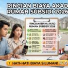 Rincian Biaya Akad Rumah Subsidi