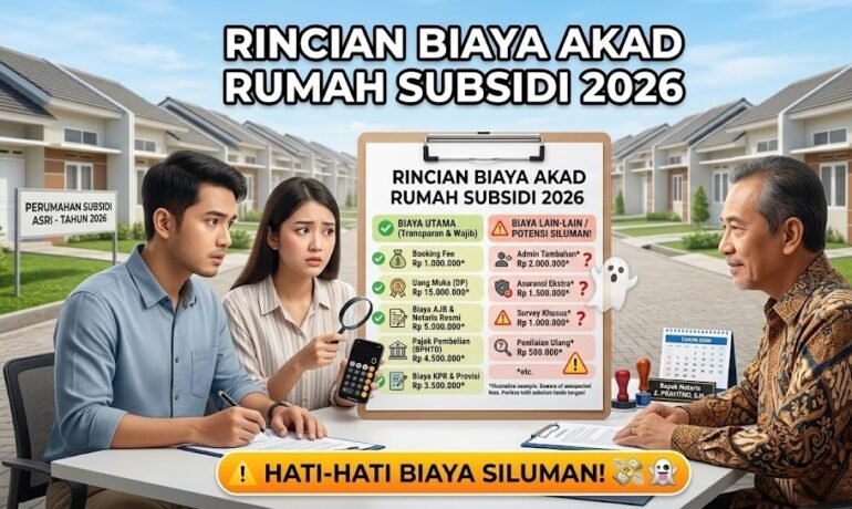 Rincian Biaya Akad Rumah Subsidi