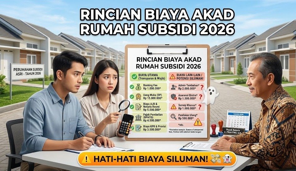 Rincian Biaya Akad Rumah Subsidi