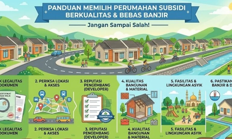 Cara pilih rumah subsidi beabs banjir